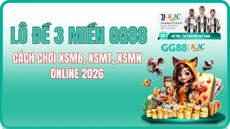 Lô Đề 3 Miền GG88 – Cách Chơi XSMB, XSMT, XSMN Online 2026