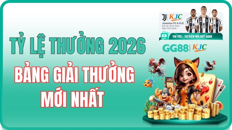 Tỷ Lệ Thưởng Xổ Số GG88 2026 – Bảng Giải Thưởng Mới Nhất